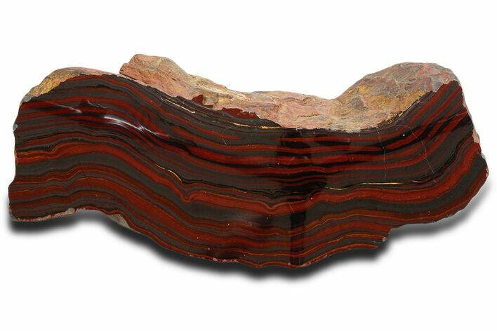 Large Tiger Iron Stromatolite Section - Billion Years #353582